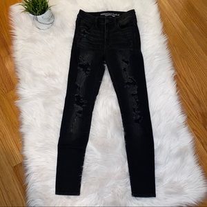 black American Eagle jeggings